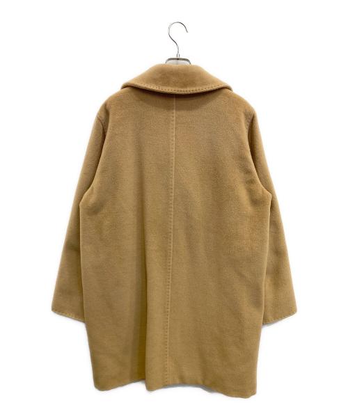 MaxMara（マックスマーラ）MaxMara (マックスマーラ) カシミヤ混ダブルショートコート キャメル サイズ:42の古着・服飾アイテム