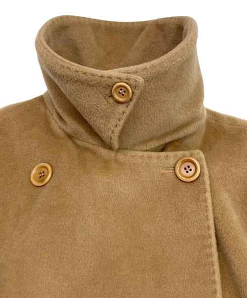 MaxMara（マックスマーラ）MaxMara (マックスマーラ) カシミヤ混ダブルショートコート キャメル サイズ:42の古着・服飾アイテム