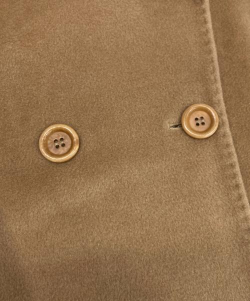 MaxMara（マックスマーラ）MaxMara (マックスマーラ) カシミヤ混ダブルショートコート キャメル サイズ:42の古着・服飾アイテム