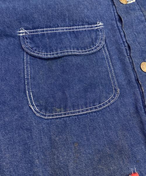 Wrangler（ラングラー）Wrangler (ラングラー) 裏地ブランケットカバーオール インディゴ サイズ:46の古着・服飾アイテム