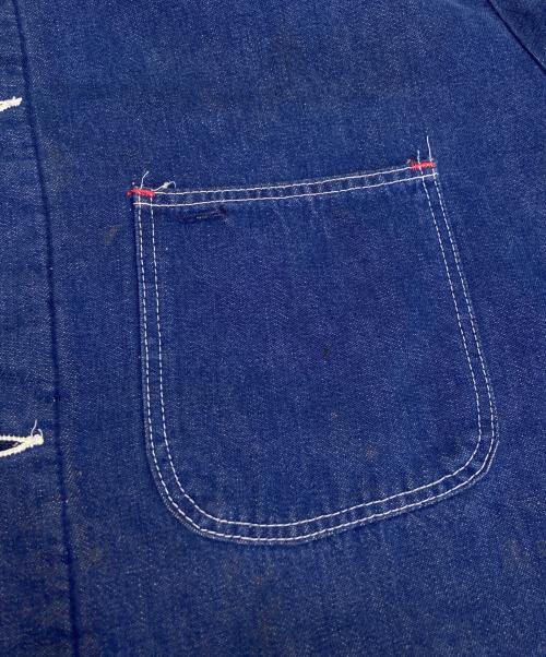Wrangler（ラングラー）Wrangler (ラングラー) 裏地ブランケットカバーオール インディゴ サイズ:46の古着・服飾アイテム