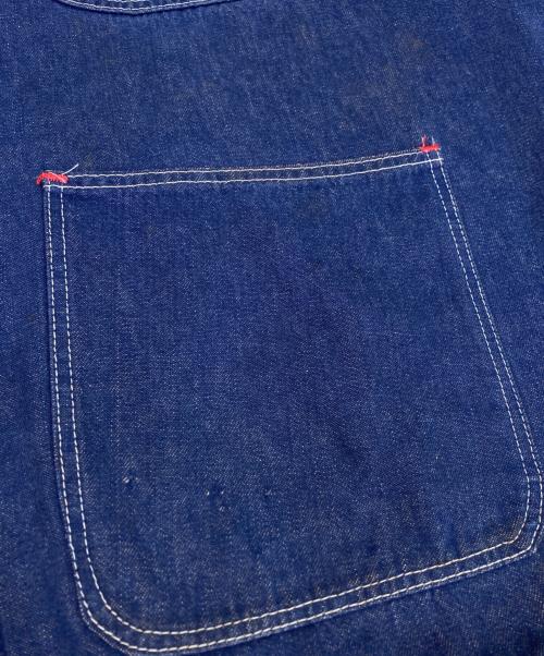 Wrangler（ラングラー）Wrangler (ラングラー) 裏地ブランケットカバーオール インディゴ サイズ:46の古着・服飾アイテム