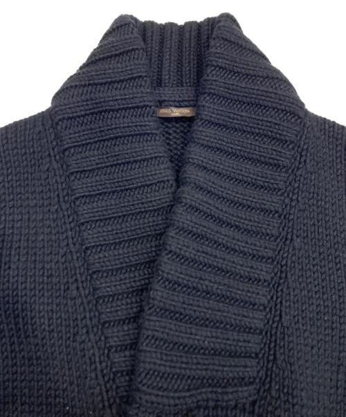 LOUIS VUITTON（ルイ ヴィトン）LOUIS VUITTON (ルイ ヴィトン) カシミヤニットコート ブラック サイズ:Mの古着・服飾アイテム