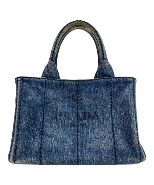 PRADA（プラダ）PRADA (プラダ) カナパデニムハンドバッグ インディゴ サイズ:-の古着・服飾アイテム