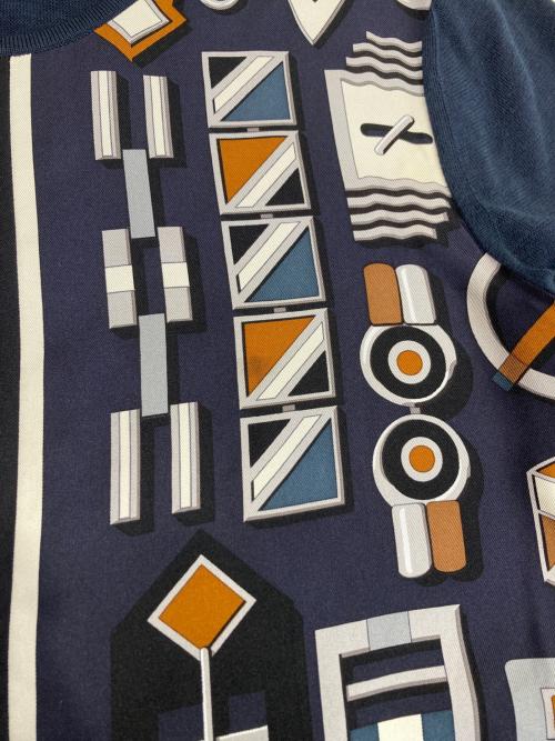 HERMES（エルメス）HERMES (エルメス) ツイルレーヌニット ネイビー サイズ:34の古着・服飾アイテム