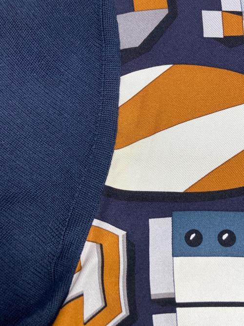 HERMES（エルメス）HERMES (エルメス) ツイルレーヌニット ネイビー サイズ:34の古着・服飾アイテム