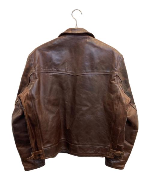 Aero LEATHER（エアロレザー）Aero LEATHER (エアロレザー) レザージャケット ブラウン サイズ:42の古着・服飾アイテム