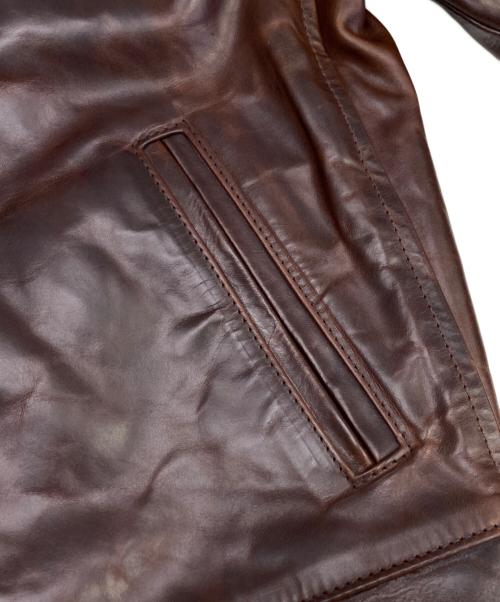 Aero LEATHER（エアロレザー）Aero LEATHER (エアロレザー) レザージャケット ブラウン サイズ:42の古着・服飾アイテム