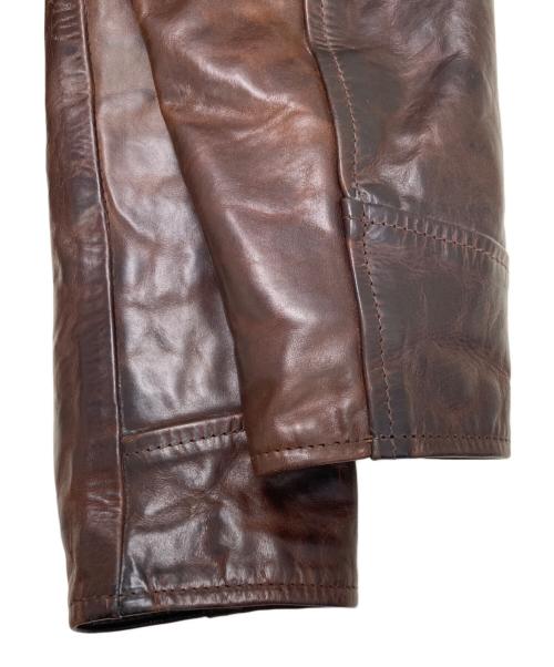 Aero LEATHER（エアロレザー）Aero LEATHER (エアロレザー) レザージャケット ブラウン サイズ:42の古着・服飾アイテム
