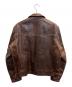 Aero LEATHER (エアロレザー) レザージャケット ブラウン サイズ:42：80000円