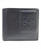LOEWEロエベ）の古着「アナグラムバイフォールドウォレット」｜ブラック