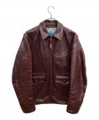 Aero LEATHERエアロレザー）の古着「レザージャケット」｜バーガンディー