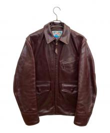 Aero LEATHER（エアロレザー）の古着「レザージャケット」｜バーガンディー