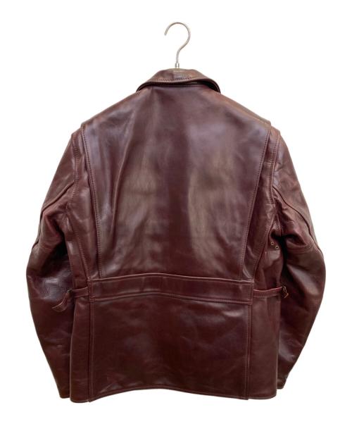 Aero LEATHER（エアロレザー）Aero LEATHER (エアロレザー) レザージャケット バーガンディー サイズ:38の古着・服飾アイテム
