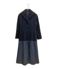 I WISH Y'S BIS（アイウィッシュ ワイズビス）の古着「切替ロングコート」｜ブラック