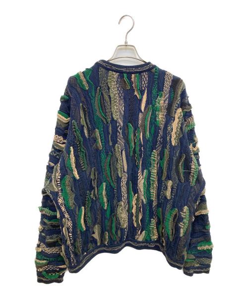 Coogi（クージー）COOGI (クージー) 3Dニット ネイビー サイズ:XLの古着・服飾アイテム