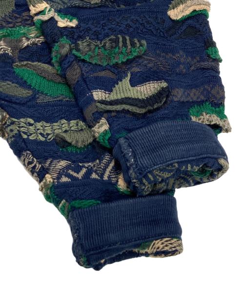 Coogi（クージー）COOGI (クージー) 3Dニット ネイビー サイズ:XLの古着・服飾アイテム