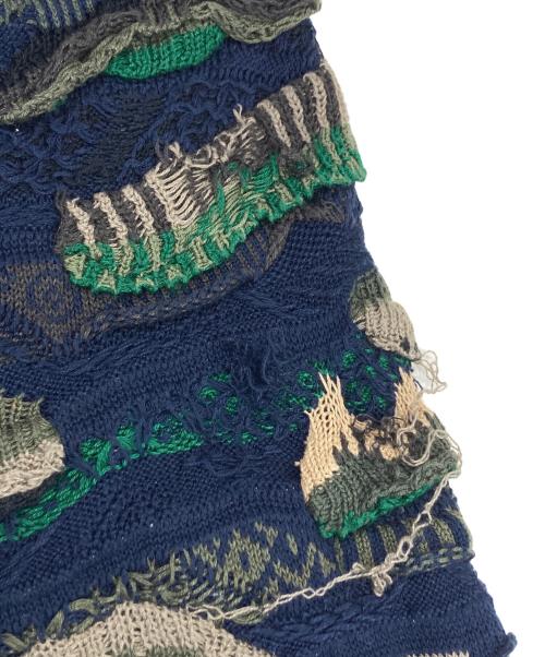 Coogi（クージー）COOGI (クージー) 3Dニット ネイビー サイズ:XLの古着・服飾アイテム