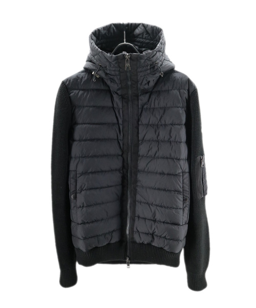 MONCLER（モンクレール）MONCLER (モンクレール) MAGLIONE TRICOT CARDIGAN ブラック サイズ:XLの古着・服飾アイテム