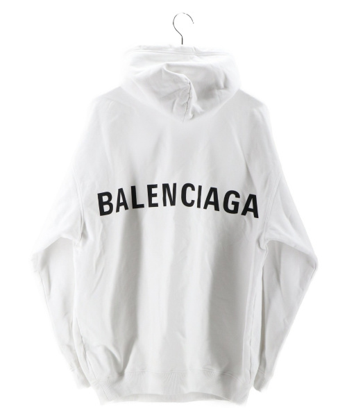 BALENCIAGA（バレンシアガ）BALENCIAGA (バレンシアガ) プルオーバー パーカー ホワイト サイズ:XSの古着・服飾アイテム