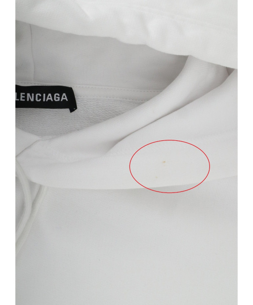 BALENCIAGA（バレンシアガ）BALENCIAGA (バレンシアガ) プルオーバー パーカー ホワイト サイズ:XSの古着・服飾アイテム
