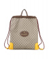 GUCCI（グッチ）の古着「GGスプリーム キャンバス ドローストリングバック」｜ベージュ