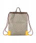 GUCCI (グッチ) GGスプリーム キャンバス ドローストリングバック ベージュ：69800円
