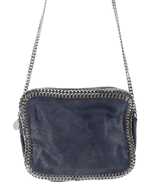 STELLA McCARTNEY（ステラマッカートニー）STELLA McCARTNEY (ステラ・マッカートニー) ファラベラジップショルダーバッグ ネイビーの古着・服飾アイテム