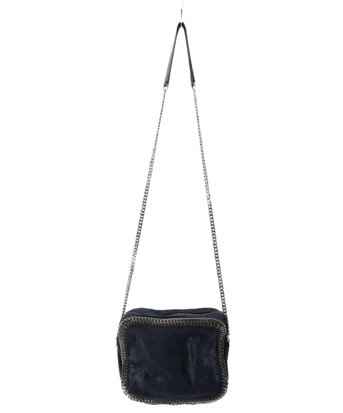 STELLA McCARTNEY（ステラマッカートニー）STELLA McCARTNEY (ステラ・マッカートニー) ファラベラジップショルダーバッグ ネイビーの古着・服飾アイテム