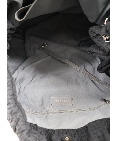 CHANEL（シャネル）CHANEL (シャネル) カンボンココマークチェーントートバッグ ブラック 13355086の古着・服飾アイテム