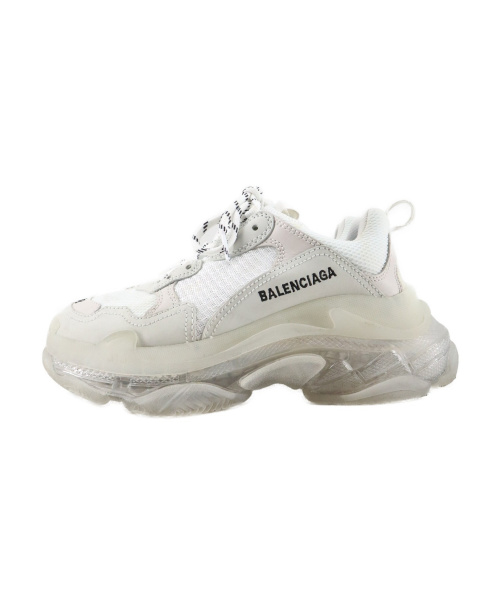 BALENCIAGA（バレンシアガ）BALENCIAGA (バレンシアガ) Triple S Clear Sole グレー×ホワイト サイズ:25 544351の古着・服飾アイテム