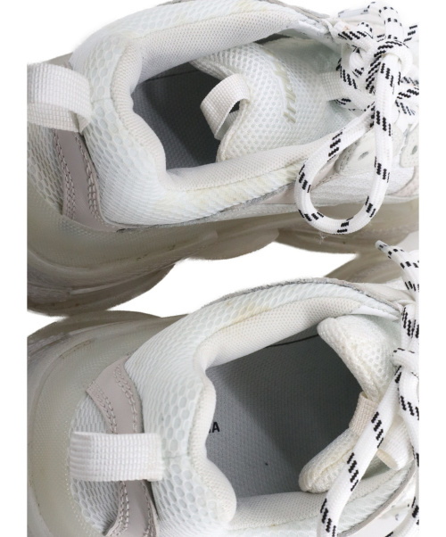 BALENCIAGA（バレンシアガ）BALENCIAGA (バレンシアガ) Triple S Clear Sole グレー×ホワイト サイズ:25 544351の古着・服飾アイテム