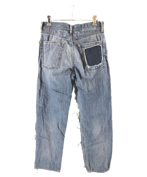 Maison Margiela（メゾンマルジェラ）Maison Margiela (メゾンマルジェラ) 再構築リメイクデニム インディゴ サイズ:38  Tapered Blue Jeansの古着・服飾アイテム