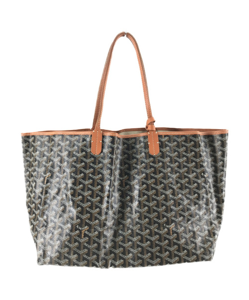 GOYARD（ゴヤール）GOYARD (ゴヤール) サンルイPM トートバッグ ブラック×ブラウンの古着・服飾アイテム