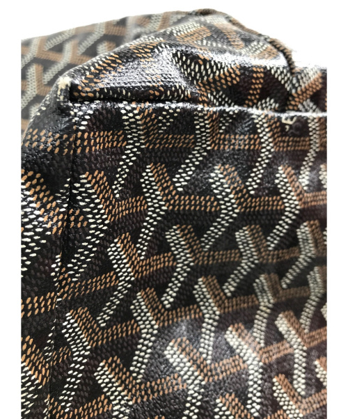 GOYARD（ゴヤール）GOYARD (ゴヤール) サンルイPM トートバッグ ブラック×ブラウンの古着・服飾アイテム