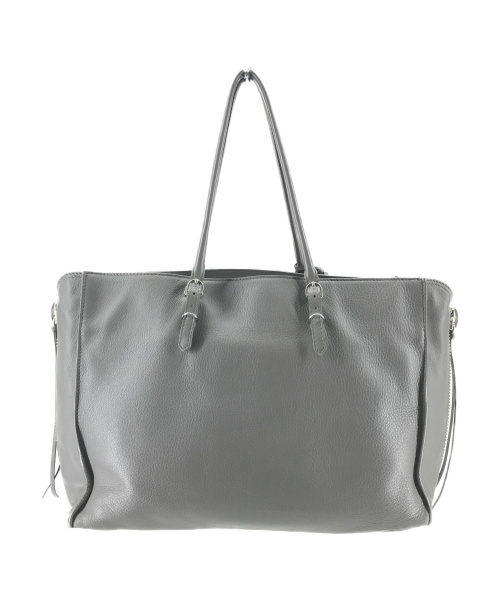 BALENCIAGA（バレンシアガ）BALENCIAGA (バレンシアガ) ペーパー B4トートバッグ グレー 1320 B 1669の古着・服飾アイテム