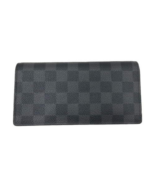 LOUIS VUITTON（ルイ ヴィトン）LOUIS VUITTON (ルイヴィトン) ポルトフォイユ・ブラザ ブラック ダミエ・グラフィット N62665 TA0157の古着・服飾アイテム