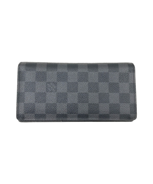 LOUIS VUITTON（ルイ ヴィトン）LOUIS VUITTON (ルイヴィトン) ポルトフォイユ・ブラザ ブラック ダミエ・グラフィット N62665 TA0157の古着・服飾アイテム