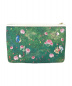 GUCCI (グッチ) コラボクラッチバッグ ベージュ×グリーン シェリーライン 517551 2184：35800円