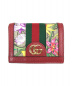 GUCCI（グッチ）の古着「オフディアGGフローラカードケースウォレット」｜グリーン×レッド