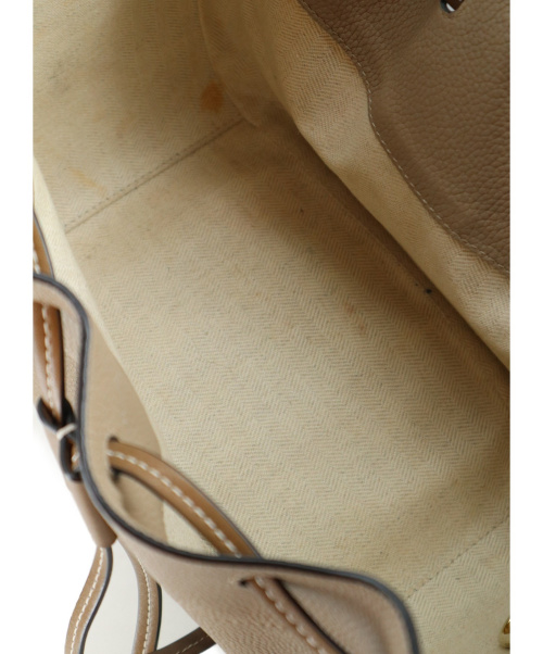 LOEWE（ロエベ）LOEWE (ロエベ) ハンモック ドローストリングバッグ スモール グレージュの古着・服飾アイテム