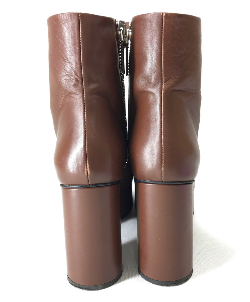 JIL SANDER（ジルサンダー）JIL SANDER (ジルサンダー) Chunky Ankle Boots ブラウン サイズ:37 20AWの古着・服飾アイテム