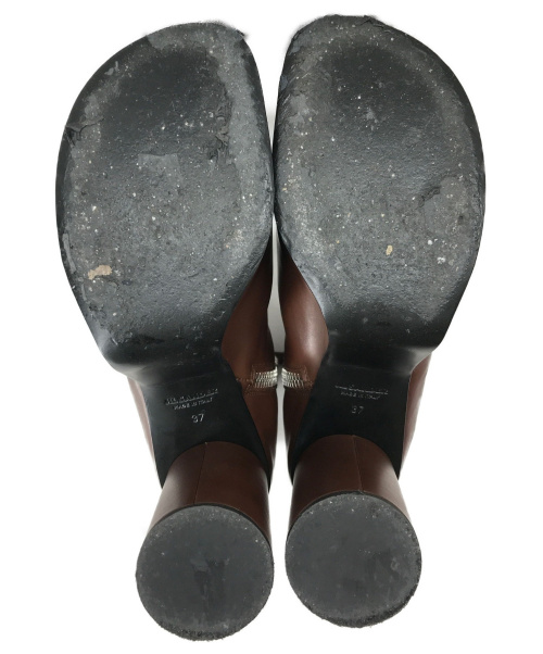 JIL SANDER（ジルサンダー）JIL SANDER (ジルサンダー) Chunky Ankle Boots ブラウン サイズ:37 20AWの古着・服飾アイテム