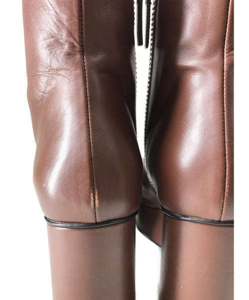 JIL SANDER（ジルサンダー）JIL SANDER (ジルサンダー) Chunky Ankle Boots ブラウン サイズ:37 20AWの古着・服飾アイテム