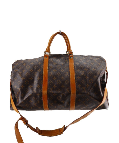 LOUIS VUITTON（ルイ ヴィトン）LOUIS VUITTON (ルイヴィトン) キーポル50 バンドリエール ブラウン モノグラム VI1902の古着・服飾アイテム