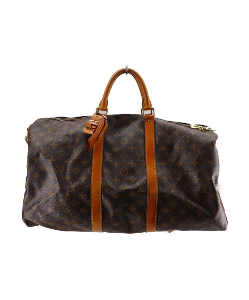 LOUIS VUITTON（ルイ ヴィトン）LOUIS VUITTON (ルイヴィトン) キーポル50 バンドリエール ブラウン モノグラム VI1902の古着・服飾アイテム