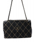 CHANEL (シャネル) ワイルドステッチチェーンショルダーバッグ ブラック マトラッセ 6551958：248000円