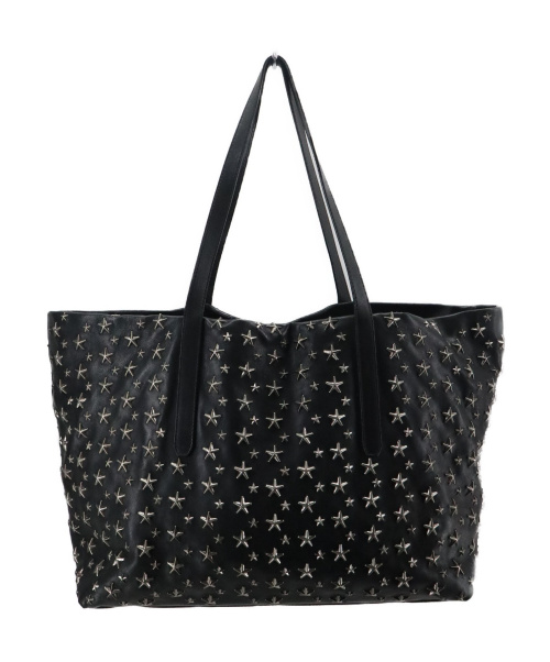 JIMMY CHOO（ジミーチュウ）JIMMY CHOO (ジミーチュウ) スタースタッズトートバッグ ブラック PIMLICOの古着・服飾アイテム