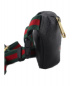 GUCCI (グッチ) グッチプリントレザーボディーバッグ ブラック 204991：52800円