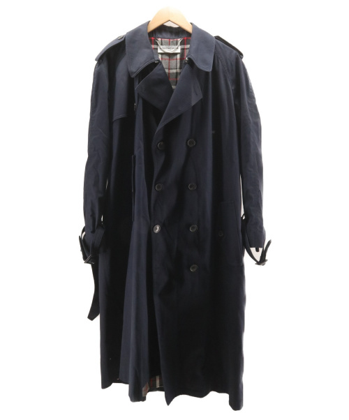 BALENCIAGA（バレンシアガ）BALENCIAGA (バレンシアガ) アシンメトリープルドトレンチコート ネイビー サイズ:34 ユニセックス着用可の古着・服飾アイテム